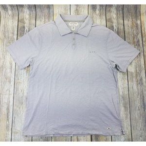 Converse‎ John Varvatos Polo Shirt Mens Size L Gray Short Sleeves Casual Preppy